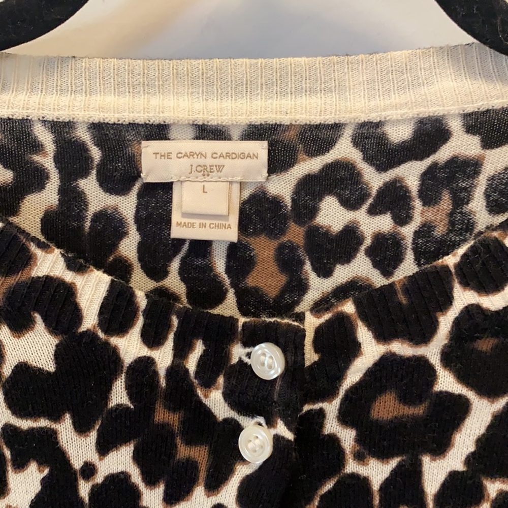 J. Crew Leopard Cardigan